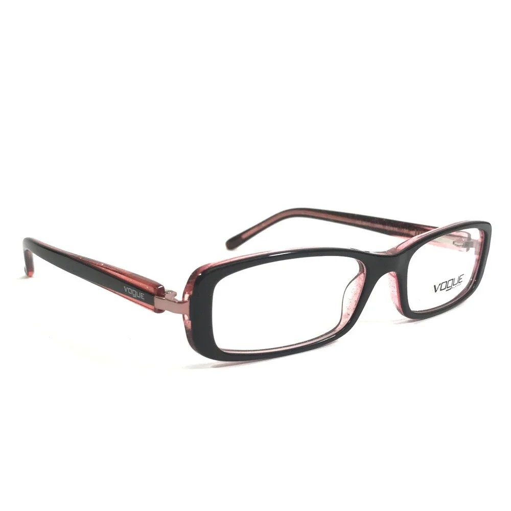 Vogue Eyeglasses Frames VO2647 1689 Black Transparent Pink Full Rim 50-16-130